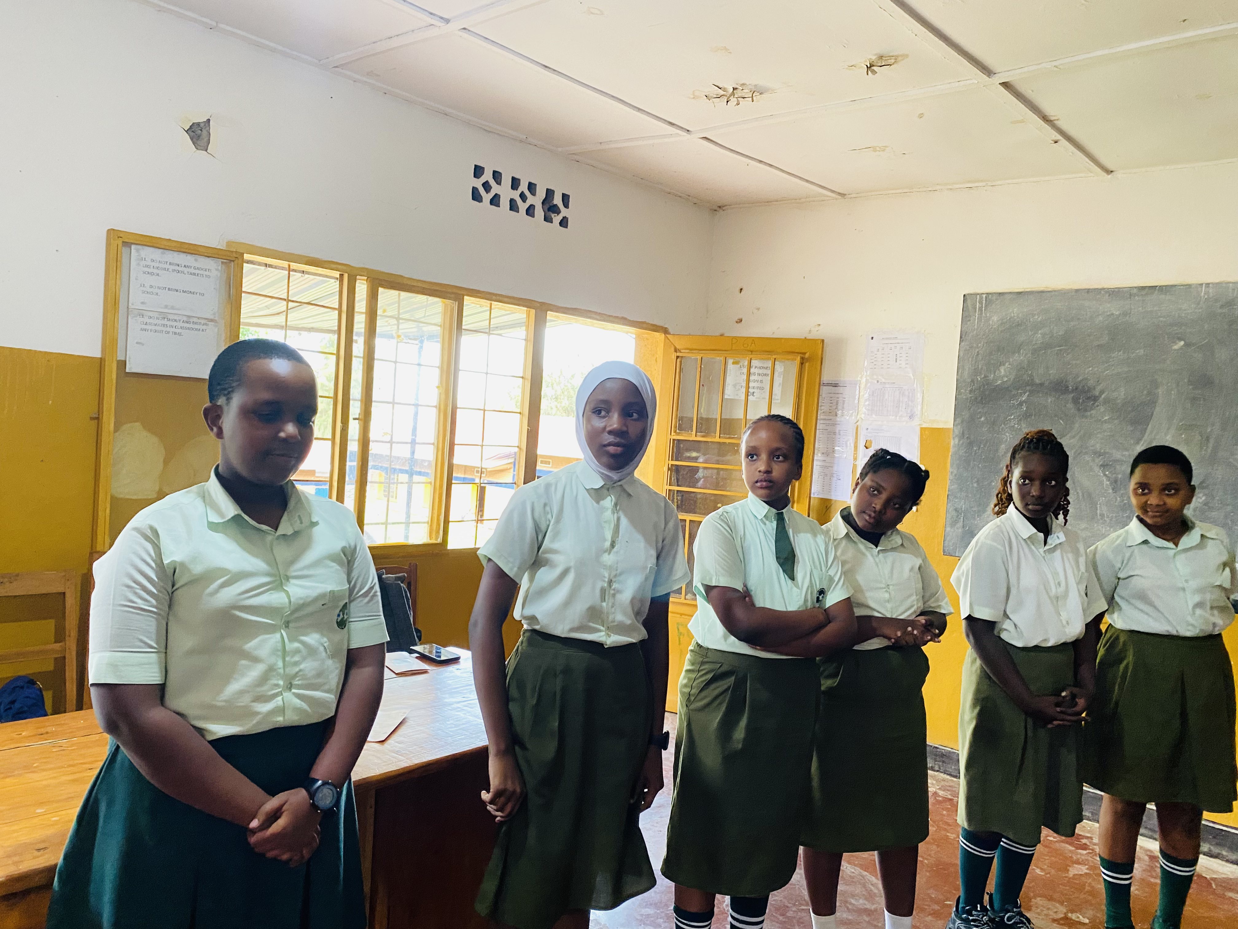 Girls learning about their rights at school